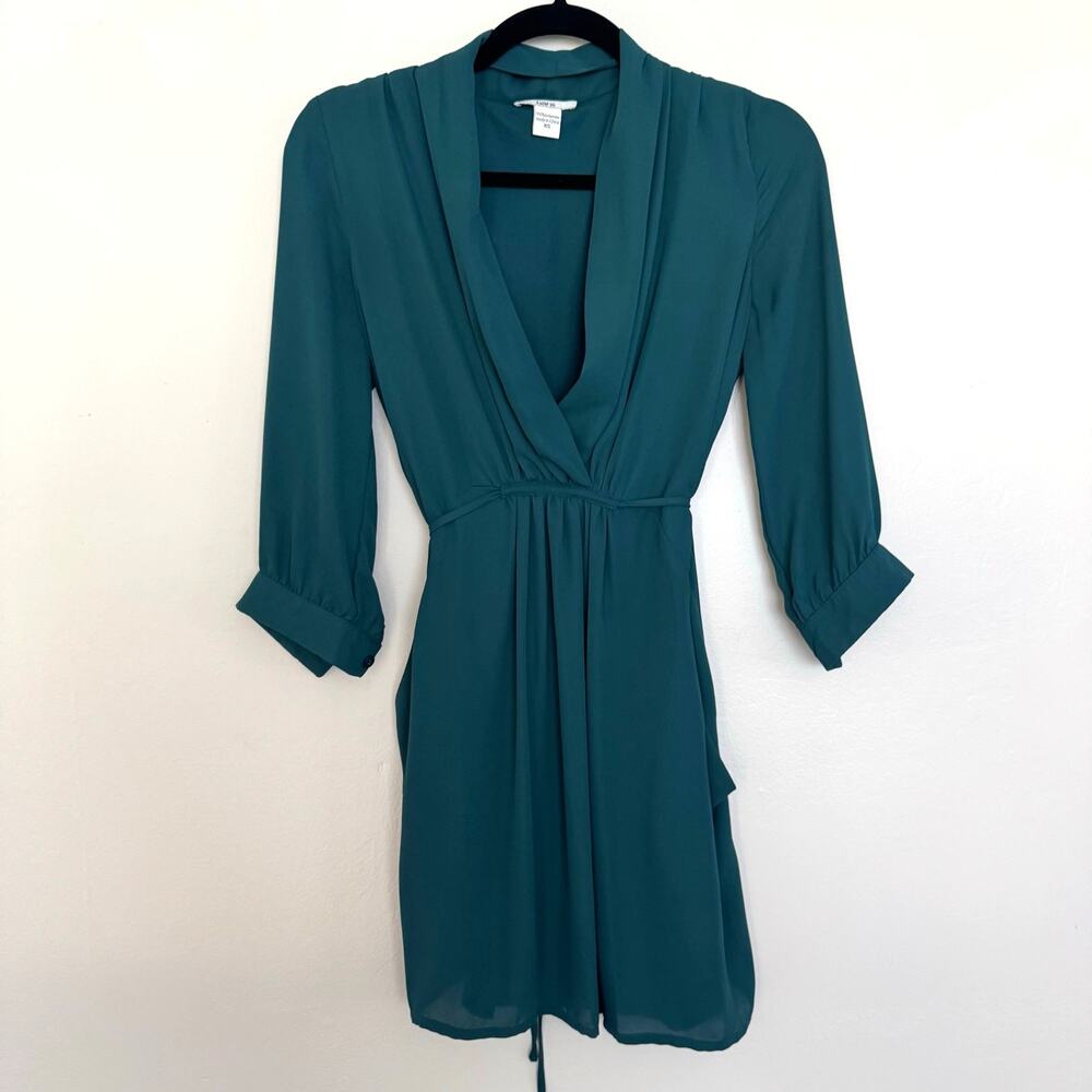 Bar III V-neckline Dress in Teal